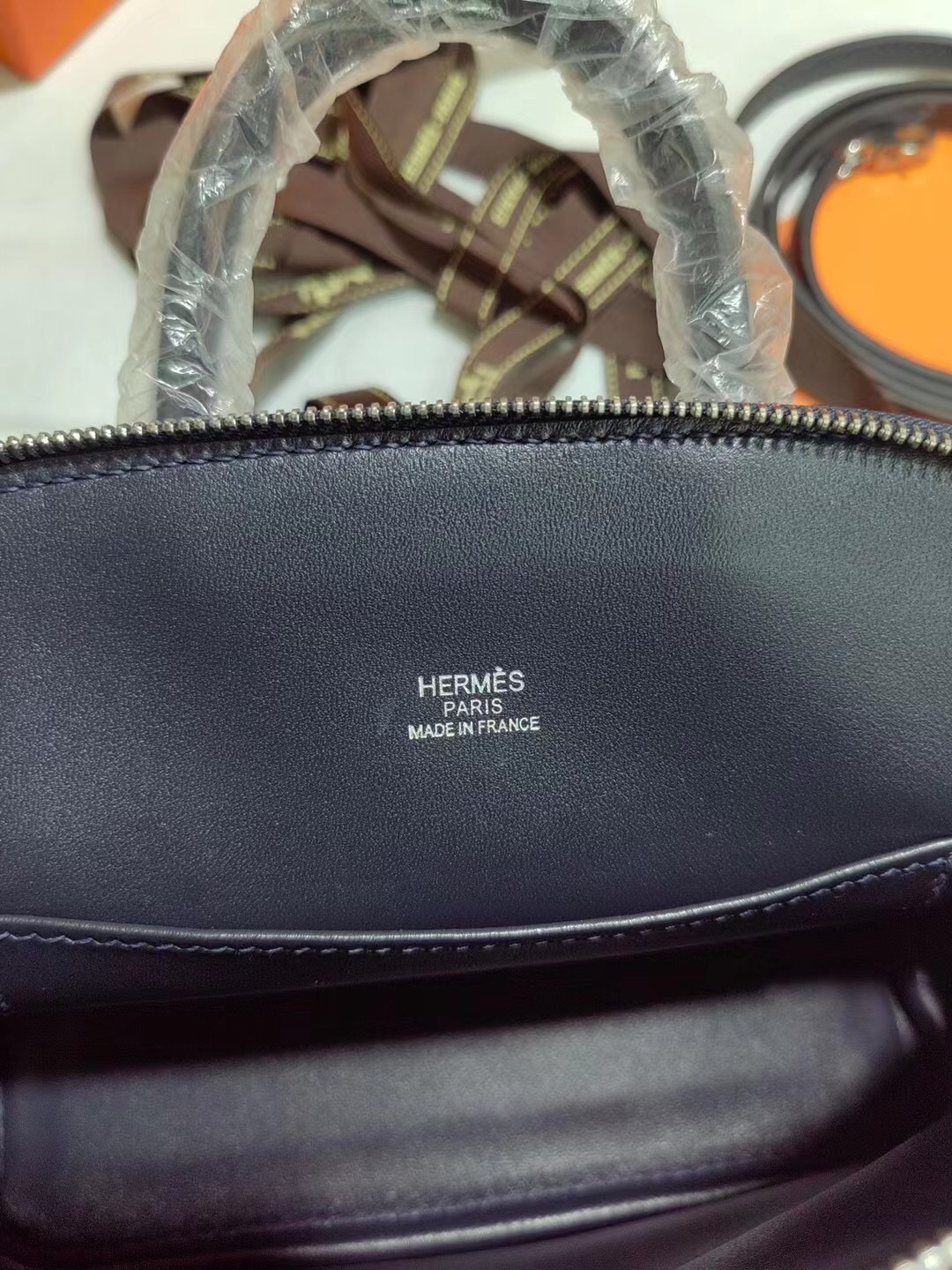 Hermes Bolide 1923 Mini Handbag Shoulder Bag In Dark Caffee Evercolor Leather